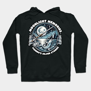 Moonlight Memories: Fishing's Silver Stories Hoodie